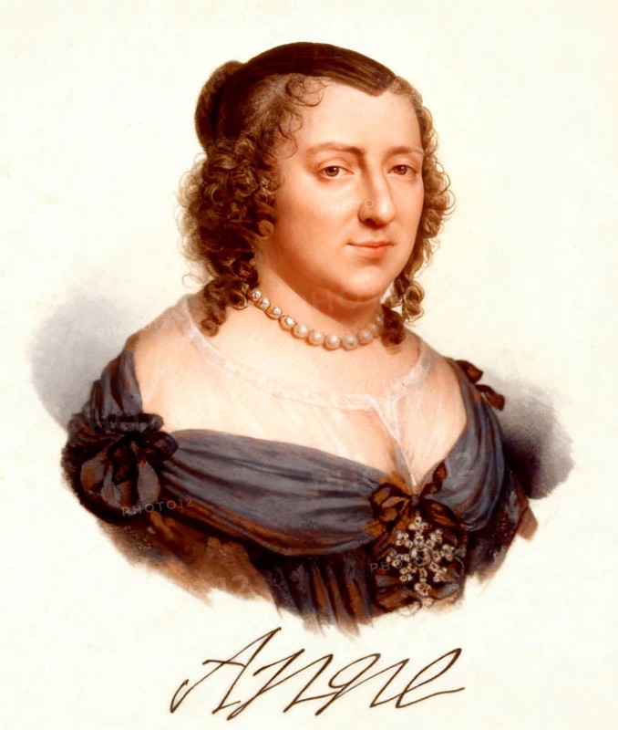 Anne of Austria, Anne d'Autriche, Anna Maria Mauricia von Spanien, 1601-1666, queen consort of France and Navarre