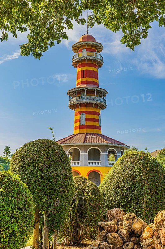 Ho Withun Thasana Pagoda, Thai King's Summer Palace, Bang Pa-In, near Ayutthaya, Thailand