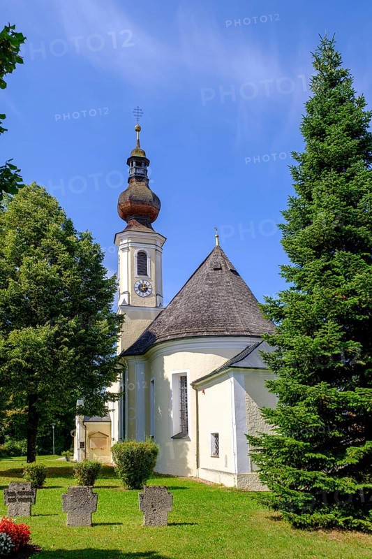 St. Ägidius Parish Church, Altenmarkt an der Alz, Chiemgau, Upper Bavaria, Bavaria, Germany