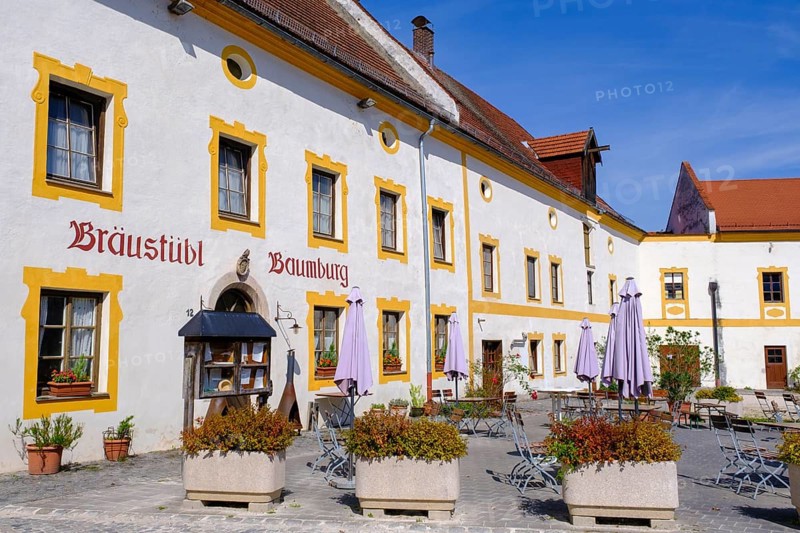 Klosterbräustüberl, Gasthaus, Kloster Baumberg, Altenmarkt an der Alz, Chiemgau, Upper Bavaria, Bavaria, Germany