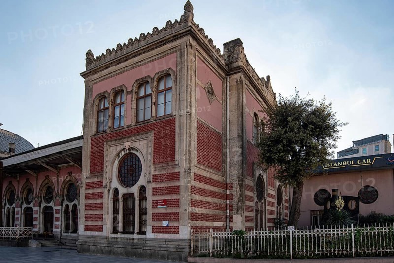 Istanbul, Turkey 10th November 2022 The historical architecture of Turkish railways building Sirkeci train station, once the terminus of the Orient Express, Istanbul, Turkey