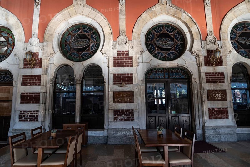 Istanbul, Turkey 10th November 2022 The famous Orient Express cafe and restaurant at Sirkeci train station, once the terminus of the Orient Express, Istanbul, Turkey