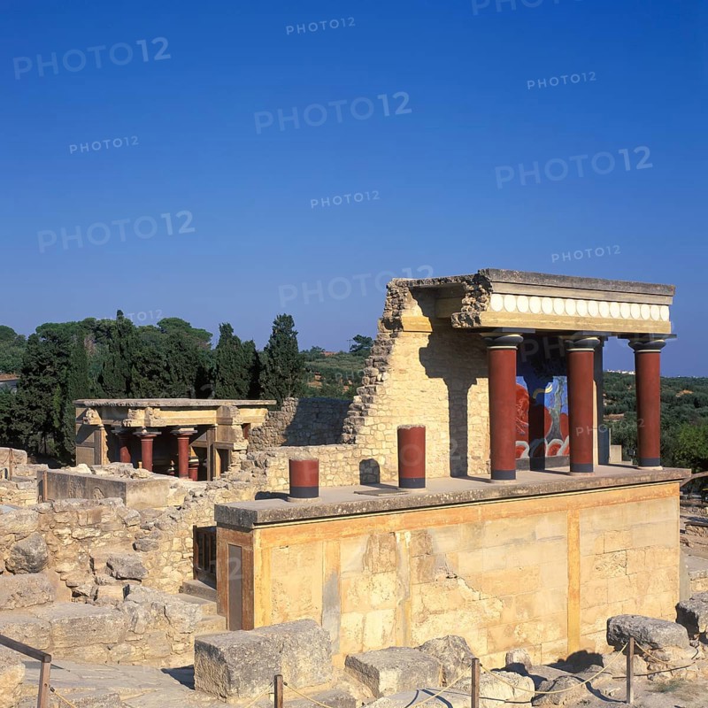 Northwest porticus, Knossos, Crete, Greece