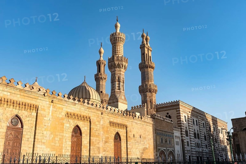 Cairo, Egypt. July 2nd 2024 Al-Azhar Mosque, it was the first mosque established in a city that eventually earned the nickname the City of a Thousand Minarets, Fatimid, Islamic Cairo, Egypt