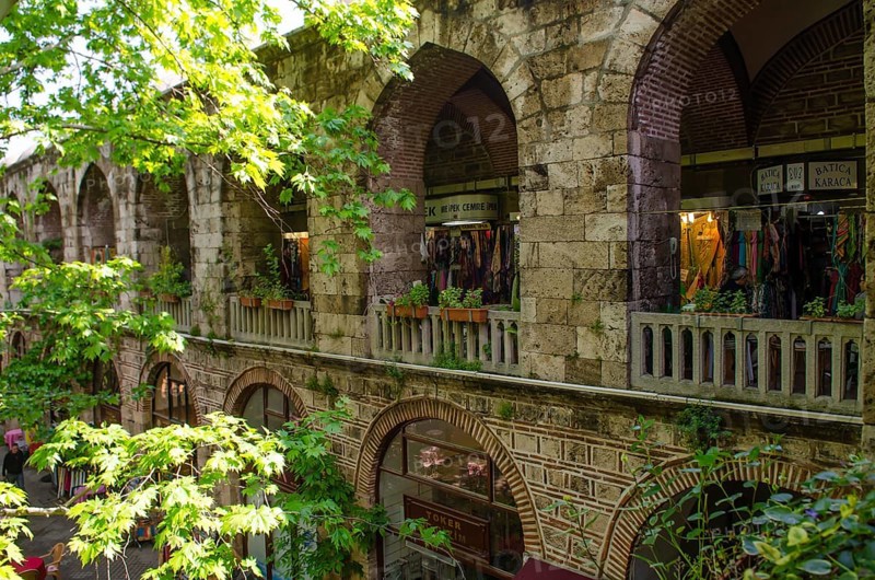 Bursa, Turkey. April 21st 2014 Koza Han, Bursa City, Turkey