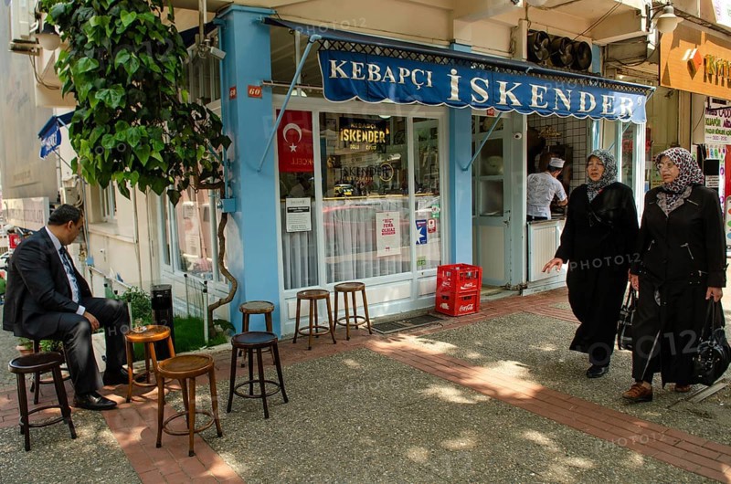 Bursa, Turkey. April 21st 2014 Iskender Kebapci, home of the famous Iskender Kebab, Bursa, Turkey