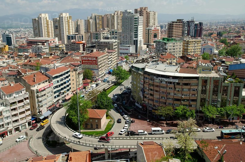 Bursa, Turkey. April 21st 2014 Skyline of the Turkish city of Bursa, Turkey