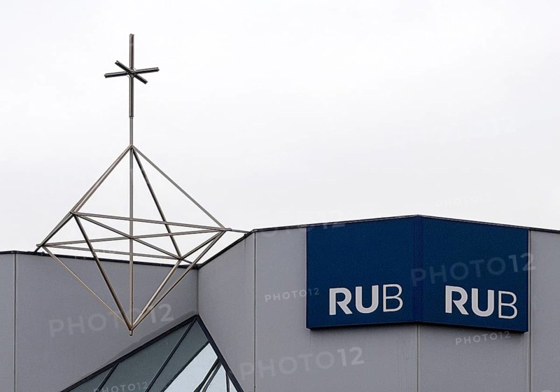University Forum East, abbreviated UFO, in the former Kirchen-Forum, Ruhruniversität, abbreviated RUB, Bochum, Ruhr Area, Germany