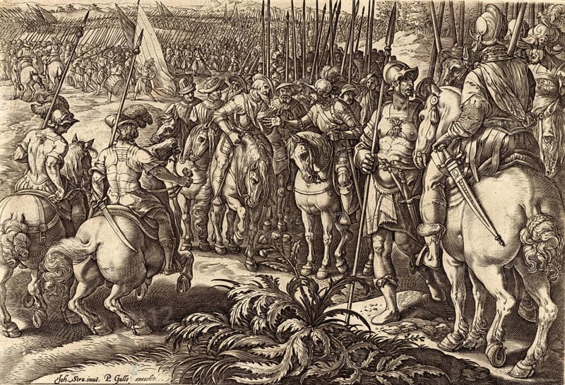History of the Medici, Giovanni de' Medici on horseback talking to the leader of the Swiss troops. The troops can be seen retreating in the background. Giovanni de' Medici, Giovanni dalle Bande Nere, delle Bande Nere (born 6 April 1498, died 30 November 1526), Italian condottiere
