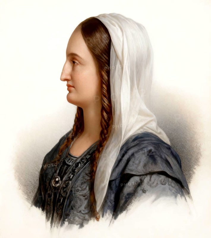 Ermentrude of Orléans, Irmentrud, 823-869, Queen of the Franks by her marriage to Charles the Bald