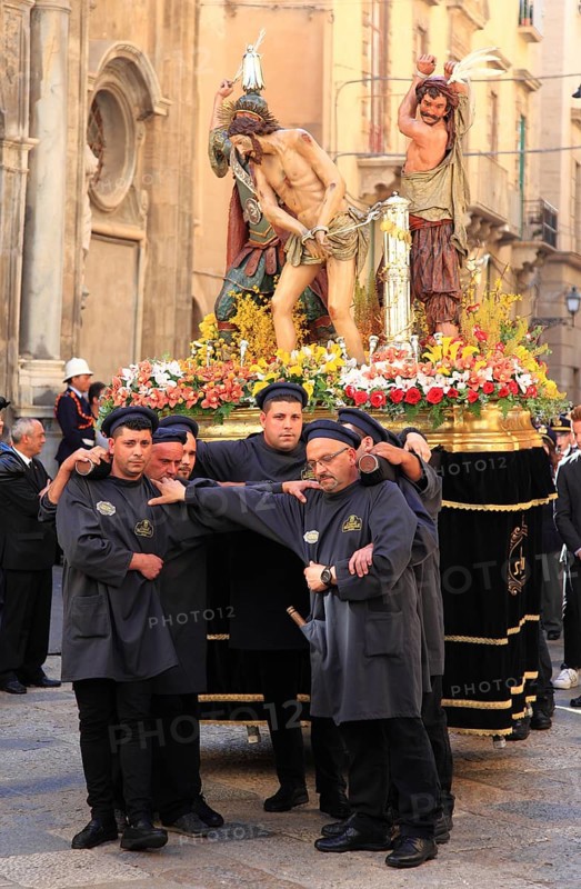 Sicily, Trapani, Good Friday mystery procession La Processione dei Misteri, parade with the mysteries