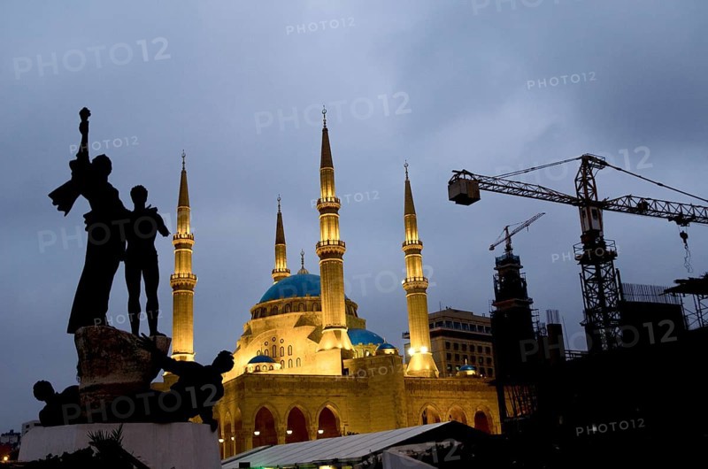 Beirut, Lebanon. May 29th 2012 Martyrs' Square, historically known as Al Burj or Place des Cannons, is the historical central public square of Downtown Beirut, the Lebanese capital