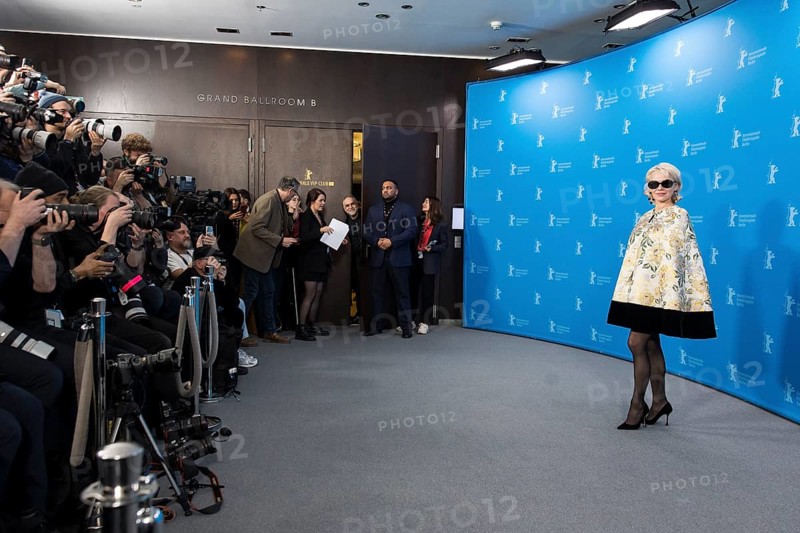 Pamela Anderson (actress) in front of photographers at a photocall for the film Rosebush Pruning at the Berlinale at the Hyatt Hotel Berlin Berlin on 14.02.2026. The 76th Berlin International Film Festival will take place from 12 to 22 February 2026