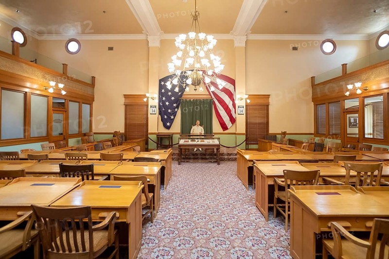 Phoenix, Arizona - The historic House of Representatives chamber in the old Arizona State Capitol complex. The building is now a museum