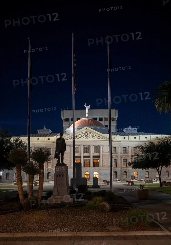 Phoenix, Arizona - The Arizona State Capitol complex. This building, the former state capitol, is now a museum