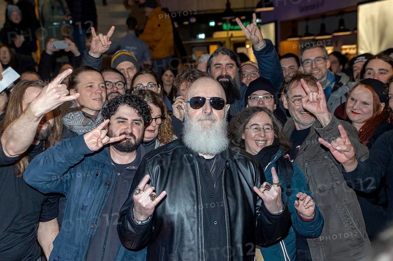 Rob Halford and fans at the premiere of the film The Ballad of Judas Priest in Berlin's Uber Eats Music Hall on 15.02.2026. The 76th Berlin International Film Festival will take place from February 12 to 22, 2026