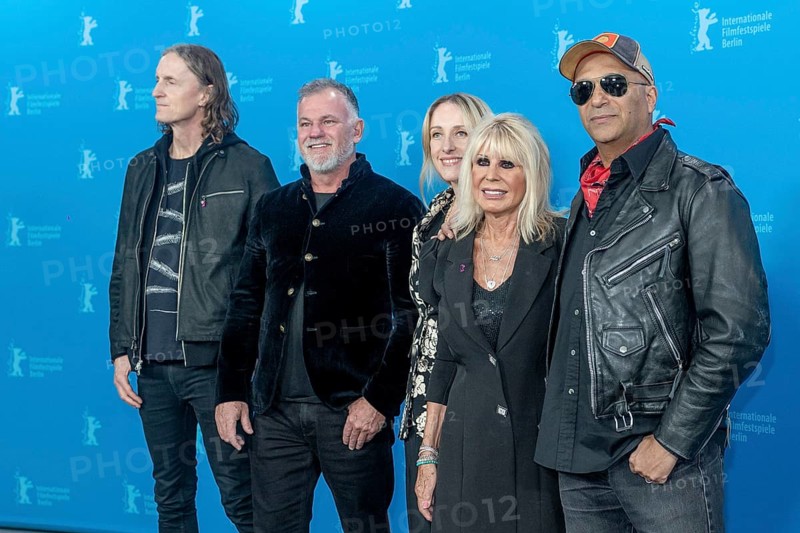 Sam Dunn, François Payard, Krista Wegener, Jayne Andrews, Tom Morello during the photocall for the film The Ballad of Judas Priest at the Berlinale at the Hyatt Hotel Berlin on 15.02.2026. The 76th Berlin International Film Festival will take place from February 12 to 22, 2026