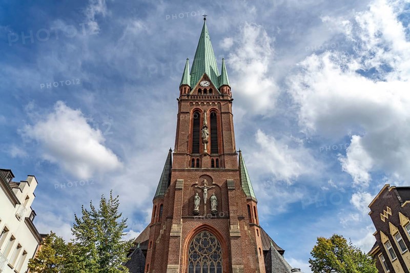 The Roman Catholic parish church of St. Lamberti in Gladbeck, Ruhr area, North Rhine-Westphalia, Germany