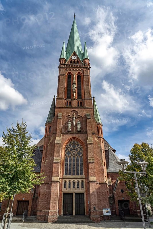 The Roman Catholic parish church of St. Lamberti in Gladbeck, Ruhr area, North Rhine-Westphalia, Germany