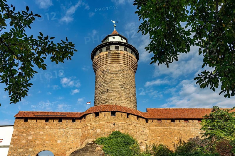The Sinwell Tower of Nuremberg Castle in Nuremberg, Bavaria, Germany