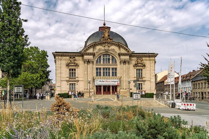 The City Theatre in Fürth, Middle Franconia, Bavaria, Germany