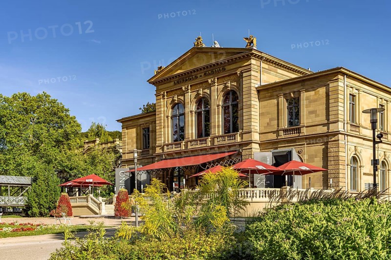 The Staatliche Spielbank Luitpold-Casino in Staatsbad Kissingen, Lower Franconia, Bavaria, Germany