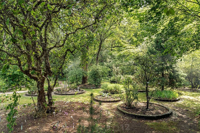 The botanical garden in Erlangen, Middle Franconia, Bavaria, Germany