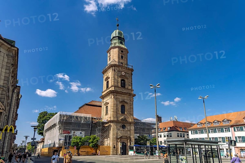 The Huguenot Church or Evangelical Reformed Church in Erlangen, Middle Franconia, Bavaria, Germany