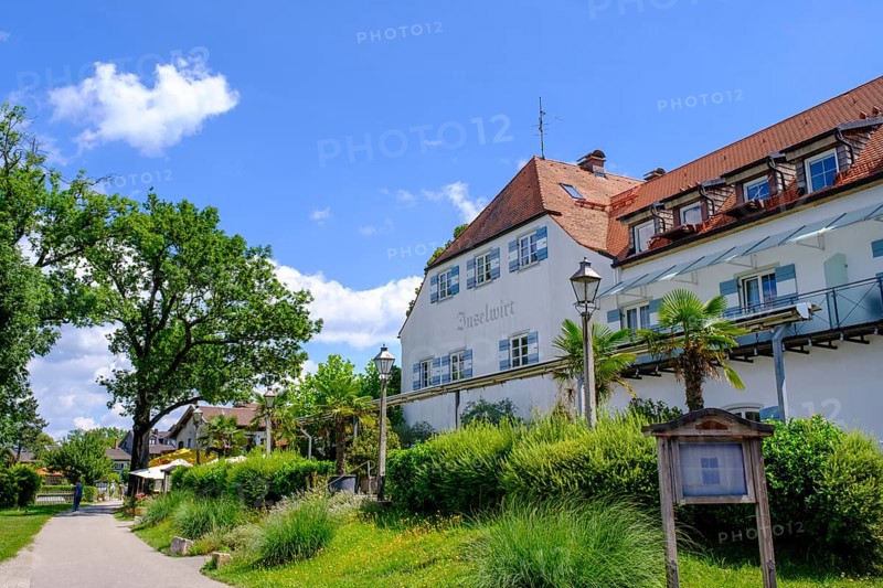 Inselwirt, Fraueninsel, Chiemsee, Chiemgau, Upper Bavaria, Bavaria, Germany