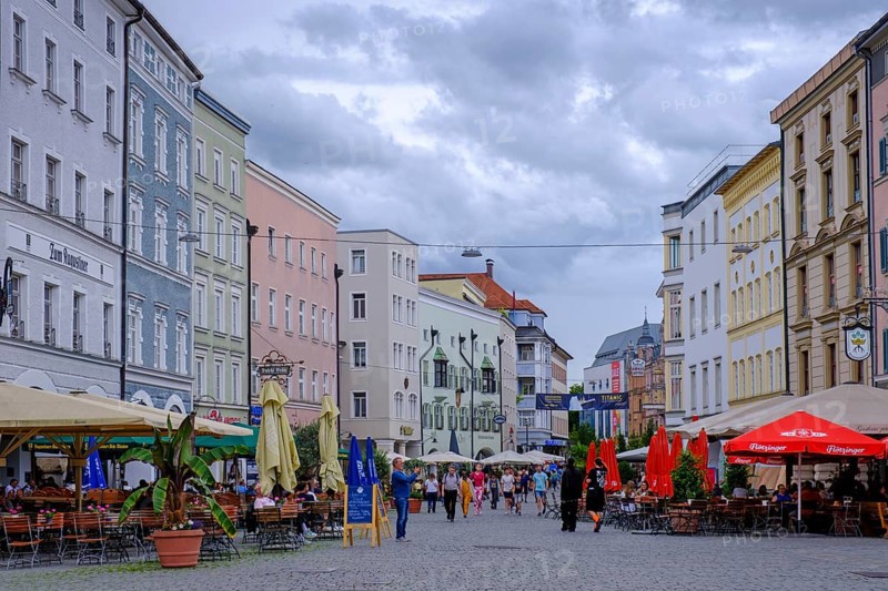 Max-Josephs-Platz, Rosenheim, Upper Bavaria, Bavaria, Germany