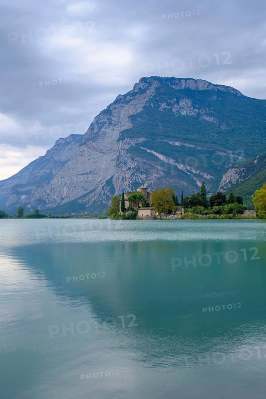 Castel Toblino, Lake Toblino, Sarca Valley, Trentino, Italy