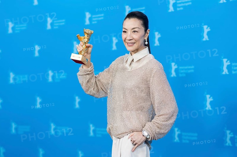 Michelle Yeoh with the Golden Bear at the photo call at the Hyatt Hotel Berlin on 13.02.2026. The 76th Berlin International Film Festival will take place from February 12 to 22, 2026