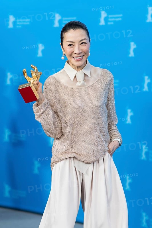 Michelle Yeoh with the Golden Bear at the photo call at the Hyatt Hotel Berlin on 13.02.2026. The 76th Berlin International Film Festival will take place from February 12 to 22, 2026