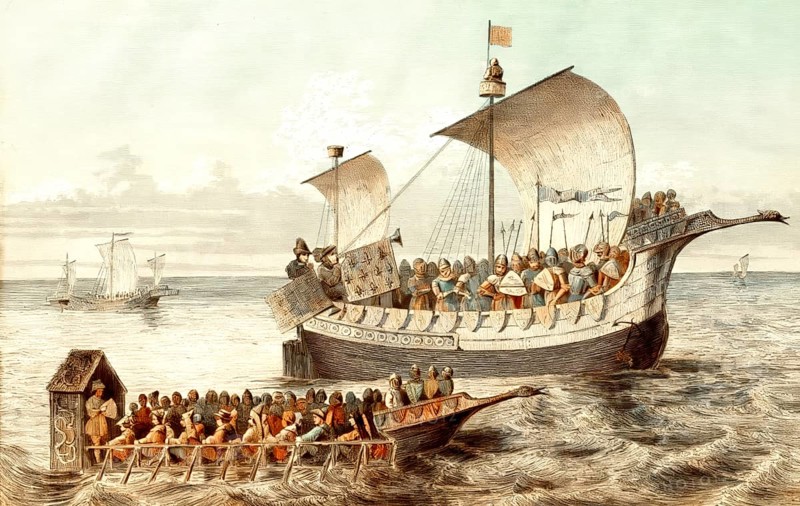 Anglo-Saxon sailing boats, 15th century
