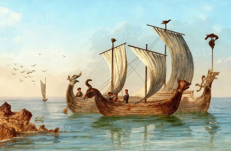 Anglo-Saxon sailing boats, 10th century