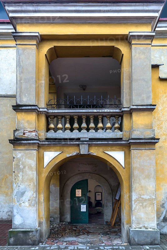 Profaned synagogue in Lancut former Landshut, Poland
