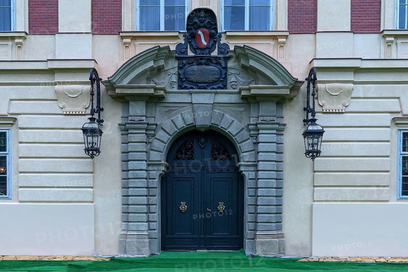 Entrance portal of Lan´cut Castle, 17th century, Lancut formerly Landshut, Poland