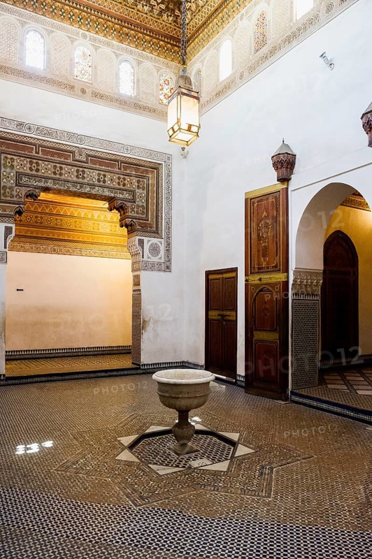 Courtyard, Palais Bahia, Old Town, Marrakech, Morocco