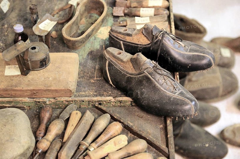 Museo della Civiltà Contadina, farmer's museum, shoemaker's workshop, La Rocca, Novellara Castle, Emilia-Romagna, Italy