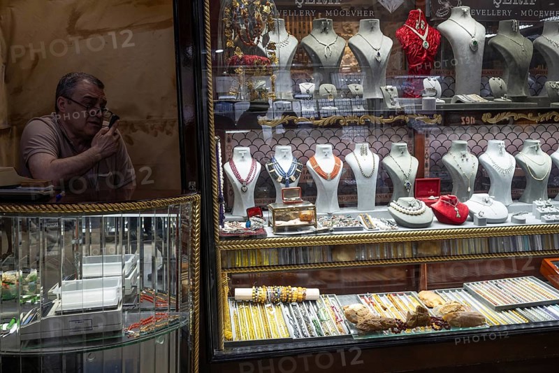 Istanbul, Turkey. June 23rd 2025. A Turkish gold and jewelry dealer and shop window in the Grand Bazaar, one of the largest and oldest covered markets in the world, Istanbul Turkey