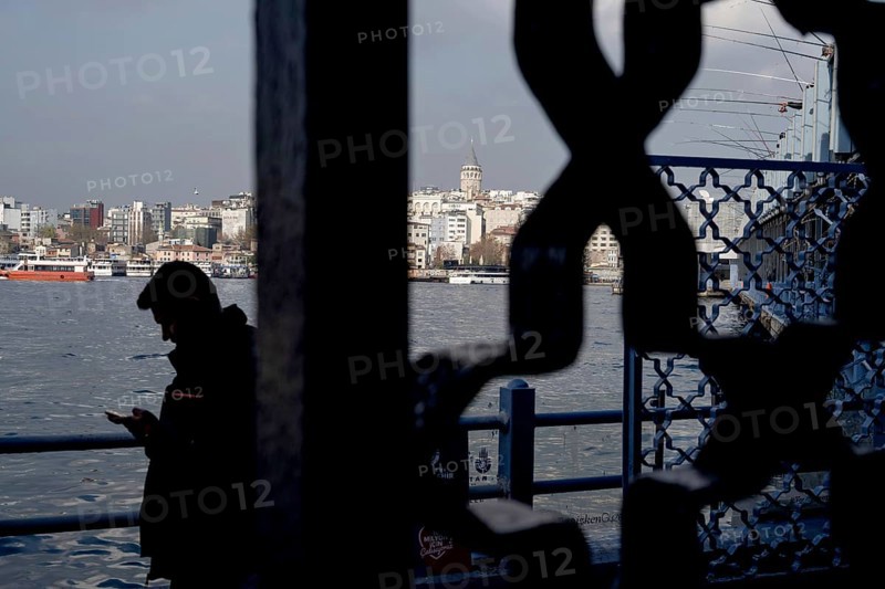 Istanbul, Turkey. December 2nd 2025. The iconic Turkish landmark of the Galata Tower on the European side of Istanbul seen from the Galata Bridge over the Golden Horn, Istanbul, Turkey