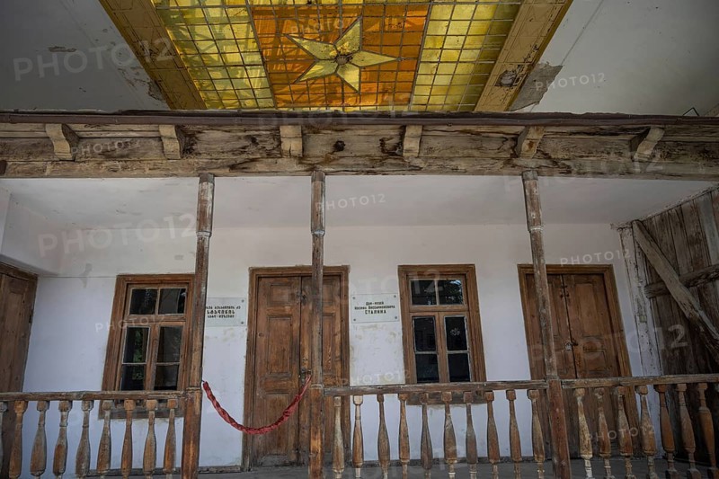 Gori, Georgia. September 9th 2025. The old wooden house where Joseph Stalin was born, the house has been preserved and is located in front of the Stalin Museum, Gori, Georgia