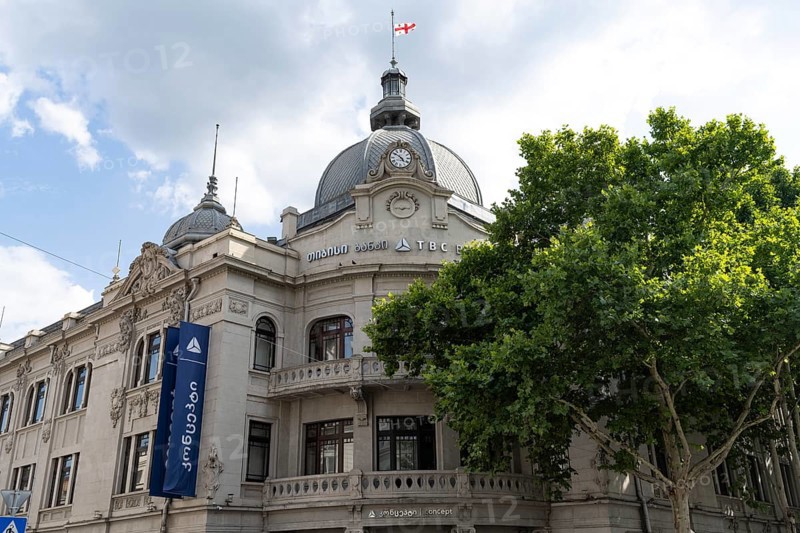 Tbilisi, Georgia. July 11th 2025. The historical building that houses the TBC Bank headquarters, Marjanishvili Avenue, Tbilisi, Georgia