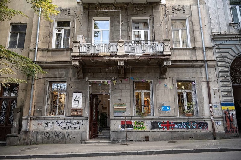 Tbilisi, Georgia. July 15th 2025. Gallery 27 an art gallery and workshops selling art and handmade traditional gifts and souvenirs, Lado Asatiani St, Old Tbilisi, Georgia