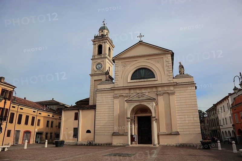 Brescello, the Don Camillo church of Santa Maria Nacente e San Genesio, Emilia-Romagna, Italy