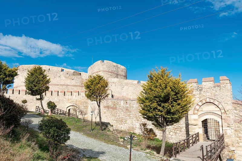 Canakkale, Turkey. February 18th 2022 Kilitbahir Castle is a fortress on the west side of the Dardanelles opposite Canakkale, built by Fatih Sultan Mehmet to control the narrowest point of the straights