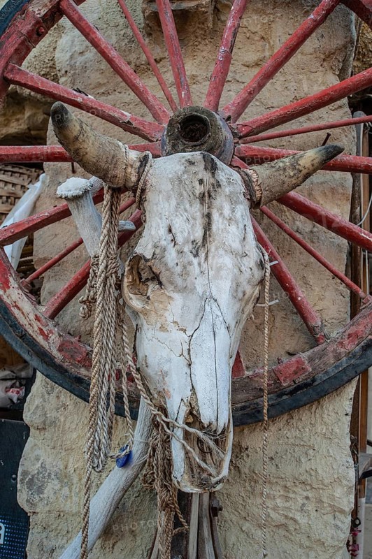 Cappadocia, Turkey. November 8th 2017 Typical ranch decoration, The Dalton Brothers Ranch, near the Anatolian town of Goreme, Cappadocia, Turkey