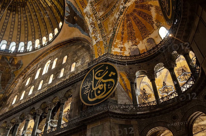 Istanbul, Turkey. 25th July 2013 Aya Sofia or Hagia Sophia Holy Grand Mosque and formerly the Church of Hagia Sophia, Sultanahmet, Fatih, Istanbul, Turkey