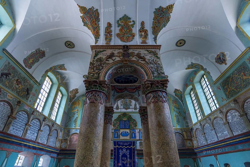 Interior of the secular synagogue in Lancut former Landshut, Poland