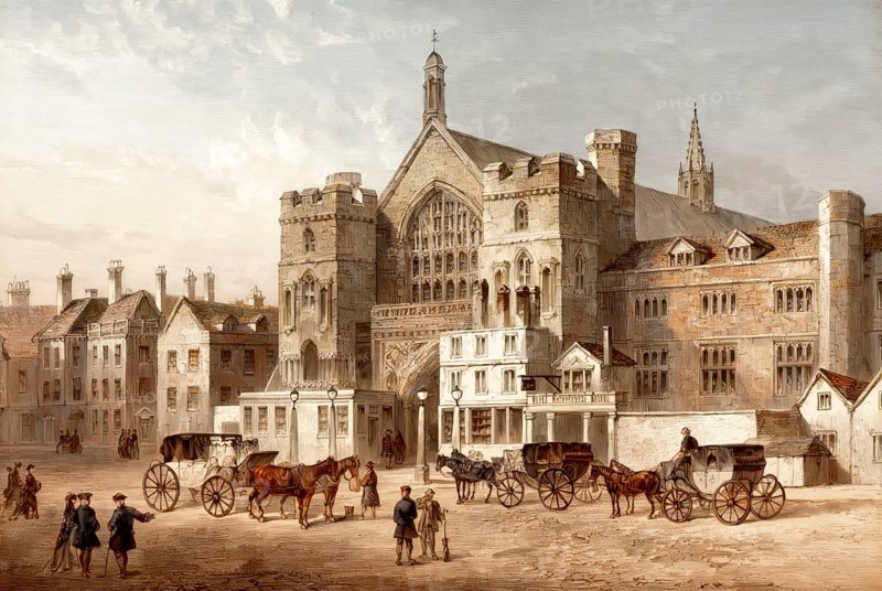 Westminster Hall, 1808, Parliament before 1834 Fire, London, England, United Kingdom